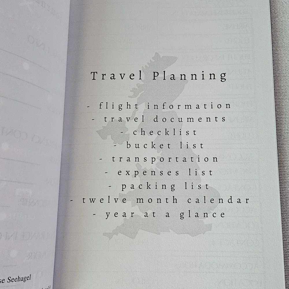 United Kingdom Travel Journal Planner Map Cover England Scotland Wales Ireland